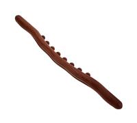 ORFOFE Wooden Therapy Massage Tool with Beads for Full Body Gua Sha and Muscle Relaxation Large Contact Surface for Back Neck Legs Portable Wooden Massage Stick for Fatigue Relief at Home