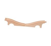 ORFOFE Wooden Train Track Bridge Accessory for Smooth Polished Model Imported Wood Enhances Hand-eye Coordination and Imaginative Play for Boys and Building Railway