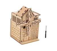 ORFOFE Wooden Windmill Music Box Puzzle with Motor and Screwdriver for Adults Educational Handcraft to Cultivate Creativity Practical Skills and Scientific Curiosity Lightweight and