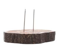 ORFOFE Wool Felt Doll Display Holder with Wooden Base Handmade Needle Felting Doll Support Stand Approx 5.5Cm Irregular Shape 1Cm Thick for Collectible Figures