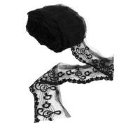 ORFOFE Yards Black Embroidered Music Note Lace Trim for Sewing DIY Dressmaking Fine Texture Ribbon Border Unique Decorative for Apparel and Handicraft Projects