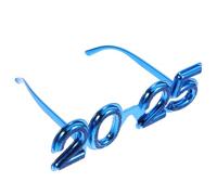 ORFOFE Year Party Glasses Blue Design Eyewear Photo Prop Fun Stylish Eye-catching Decoration for Youth Celebration Supplies