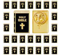 Org Enamel Pin Holy Bible Square Pins for Suit Jacket Enamel Org Lapel Pin for Men Women Lapel Pins Women Men Badge Bulk Gift, 2 cmx1.5 cm/ 0.78 inches x 0.59 inches, Zinc, zinc alloy