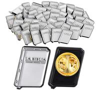 Org Enamel Pin Holy Scripture Square Pins for Suit Jacket Enamel Org Lapel Pin for Men Women Lapel Pins Women Men Badge Bulk Gift, 2 cmx1.5 cm, Metal, metal