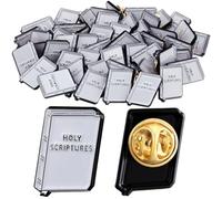 Org Enamel Pin Holy Scripture Square Pins for Suit Jacket Enamel Org Lapel Pin for Men Women Lapel Pins Women Men Badge Bulk Gift, 2 cmx1.5 cm, Enamel, enamel