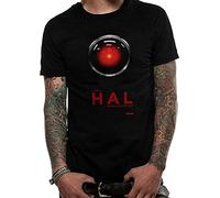 Org.mama Men's 2001 Space Odyssey - Hal 9000 - Stanley Kubrick T Shirt Black M