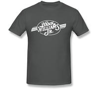 Org.mama Men's Hank Williams Jr Logo T Shirt Grey L