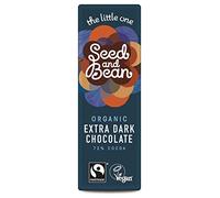 Org Seed & Bean Dark Chocolate Bar 72 Percent, 25 g, Pack of 30