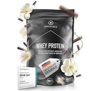 ORGAINIC Vanilla Whey Protein - Organic Certified Without Additives - Protein Powder from Germany - Grass Fed Whey Protein - 1000g