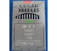 Organ Industrial Sewing Machine Needles for Brother, Juki, DBX1 Size (100/16)