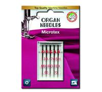 Organ Microtex (Sharp) Sewing Machine Needles, Mixed Assorted Sizes 60/8 & 70/10
