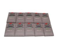 Organ Needle - 100PCS DBXK5Q1-NY Embroidery Needles in CKPSMS Clear Plastic Box Compatible with/Replacement for Janome Brand MB-4,MB-4S,MB-7,Melco Brand EP4,Elna Brand 9900 (80/12)