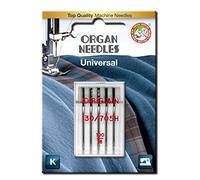Organ Needles # 100/16 Universal x 5 Needles, Blue|White