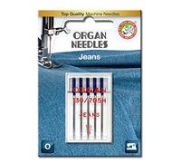 Organ Needles # 110/18 Jeans x 5 Needles, Silber