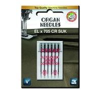 Organ Needles 5487000BL Needles, Blister Pack, Silver, 80/90 Size, 6 Count