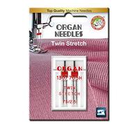 Organ Needles # 75/2.5 Twin Stretch x 2 Needles