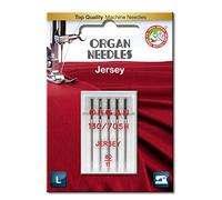 Organ Needles # 80/12 Jersey x 5 Needles, Brown