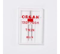 Organ Needles, Twin (130/705 H) Sewing Machine Needles, Size 80/4.0, Compatible with Household Sewing Machine
