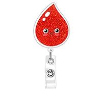 Organ Themed Badge Heart Lung Acrylic Reel Rotating Clip Holder Present for Doctors and Nurses Acrylic Brooch