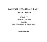 Organ Works Book 4: Sonatas Nos 1-3