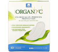 Organ(y) c Hygienic Bandages for Daily Use with Folded Wings Made of 100% Organic Cotton - Pack of 10