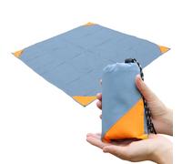 Orga'Neat Pocket Picnic Blanket, Sandproof Waterproof Lightweight Pocket Camping Tarp, 55″x60″ Foldable &Easily Fits into Small Bag, Washable Quick Dry Compact Beach Mat for Outdoors Recreation