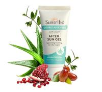 Organic Aftersun Gel Double Aloe Vera / 100 ml - 100% Natural & Vegan - Moisturising Hyaluronic + Antioxidant Pomegranate Extract - Fragrance-Free