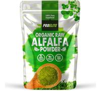 Organic Alfalfa Powder 500g Support Energy and Stress, Vegan Keto Green Superfood Supergreen Raw Natural Alfalfa Powder Juice Shots PROELITE