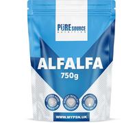 Organic Alfalfa Powder 750g Support Energy and Stress, Vegan Keto Green Superfood Supergreen Raw Natural Alfalfa Powder Juice Shots by PSN (750g)