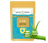 Organic Aloe Vera Herbal Detox Blend for Best Cleansing Effect. 10 Day Supply. Senna Less Detox (1 Pack)