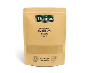 Organic Amaranth Seeds 1kg - Certified Organic, Raw, Vegan & Non-GMO - Resealable Bag - No Additives or Preservatives - Ancient Grain for Salads, Soups & World Cuisine | Thames Organic