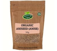 Organic Aniseed (Anise) 50g by Hatton Hill | Certified Organic, Perfect for Baking, Herbal Teas, and Culinary Creations