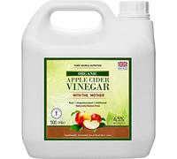 Organic Apple Cider Vinegar with The Mother 500ml Raw 100% Non-GMO Cloudy ACV Pure Cold Pressed Unrefined Unfiltered Unpasteurized 4.5% Acidity Vegan & Vegetarian Pure Source Nutrition