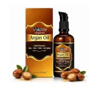 Organic Argan Oil for Hair & Face - Cold-Pressed 100% Pure Moroccan Argan Oil - ECOCERT & USDA Certified Organic - Miracle Beauty Oil for Skin, Hair, & Nails - Convenient Pump Bottle - 4 fl oz. by