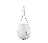 Organic Aromas Nebulising Essential Oil Diffuser - Raindrop 3.0 White I Hand-Crafted Glass Aromatherapy Diffuser with Wooden Base & MagSafe-Style Cord, LED Light Room Diffusers for Home, Wellness Gift
