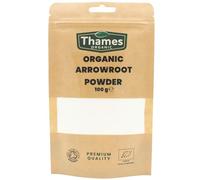 Organic Arrowroot Powder 100g - Arrowroot Flour, Starch Non-GMO Thickening Agent - No Additives or Preservatives - Vegan, Certified Organic - Perfect for Baking and Cooking - Thames Organic
