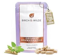 Organic Ashwagandha KSM-66® 600 mg Equivalent - High Strength Stress, Sleep and Mood Support - Focus, Energy and Balance Supplement - Vegan, UK Made, 60 Capsules (1 Month Supply)