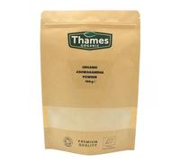 Organic Ashwagandha Powder - Pure Root Powder, Raw, Vegan, Non-GMO, No Additives or Preservatives, Promotes Relaxation - Thames Organic 500g