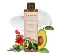 Organic Avocado Body Lotion, Ecolatier® 250 ml - Deep Nutrition, Strengthens Elasticity & Strength, Vegan - With Olive Oil & Ceramides for Silky, Healthy Skin