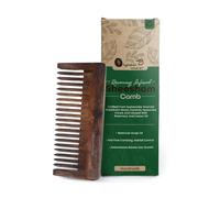 Organic B Rosewood widetooth Comb for women & men | Soaked Infused with Premium Rosemary & Castor Oil | curly hair, Sheesham better than neem, bamboo comb with higher durability, anitfungal properties