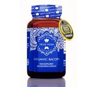 Organic Bacopa Monnieri Capsules | Organic Brahmi Capsules with 20:1 Extract | Natural Brahmi Powder Alternative | High Strength 50% Bacosides | Ayurvedic Supplement | 60 Vegan Powder Caps