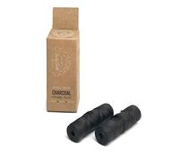 Organic Bamboo Fibre with Activated Charcoal Floss Refills with Tea Tree and Peppermint Essential Oils 60 m/66 yds - by Lucky Teeth (2 Pack)