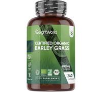 Organic Barley Grass Capsules 2000mg - 240 Capsules - 2 Months Supply
