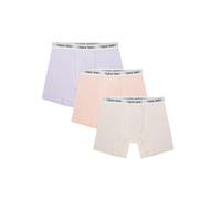 Organic Basics Men's Easy Organic Cotton Boxer Brief Underwear 3-Pack, Soft Lilac/Himalayan Salt/Sandstone, L