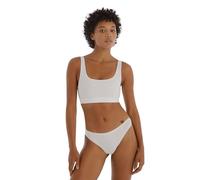 Organic Basics Women's Core Ribbed Cotton Tank Top Bralette, White, XL