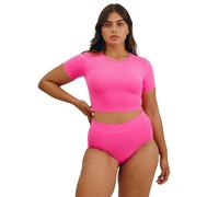 Organic Basics Women's Smooth Hipster Seamless Underwear Panties, Pink, S