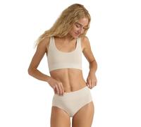 Organic Basics Women's Smooth Hipster Seamless Underwear Panties, Sandstone, S