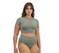Organic Basics Women's Smooth Hipster Seamless Underwear, Seaweed, L