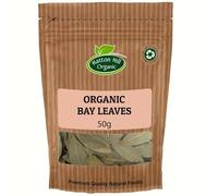 Organic Bay Leaves 50g by Hatton Hill Organic | Aromatic & Flavourful Whole Leaves for Cooking, Herbal Tea and More