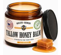 Organic Beef Tallow & Honey Balm for Skin - Concentrated, Unscented (2 OZ)